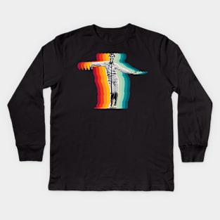 David Byrne Classic Rainbow Kids Long Sleeve T-Shirt